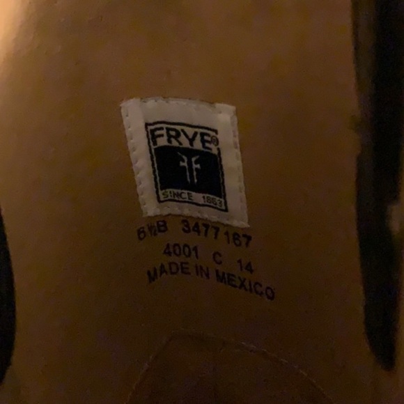 Frye “Melissa” Black Leather Boots - Women’s Size 6.5 - Picture 6 of 7